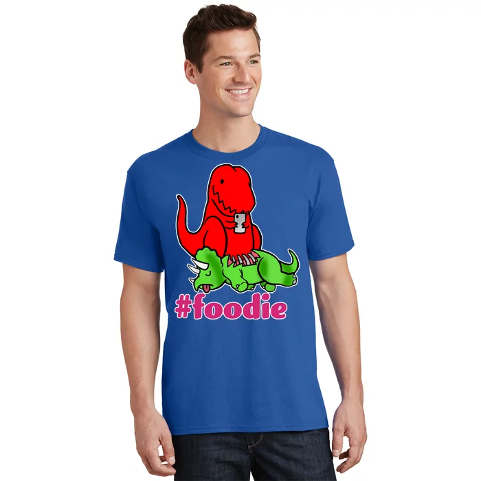 Foodie T-rex Food Selfie T-Shirt