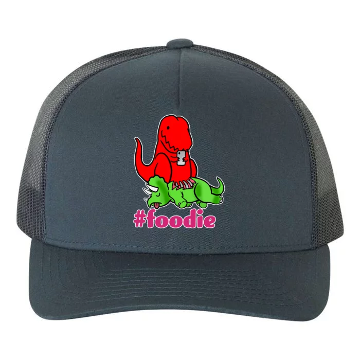 Foodie T-rex Food Selfie Yupoong Adult 5-Panel Trucker Hat