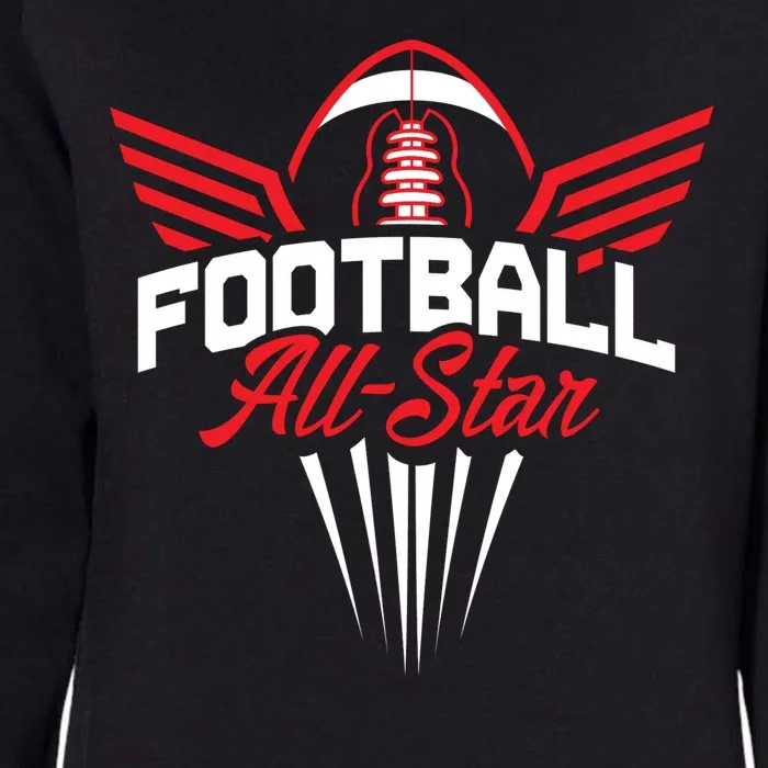 Football All-Star Team Jersey Logo Womens California Wash Sweatshirt