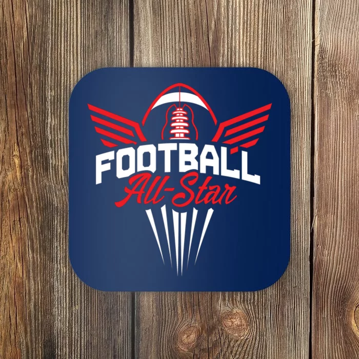 Football All-Star Team Jersey Logo Coaster