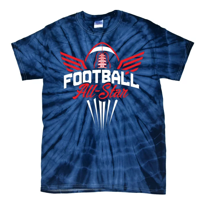 Football All-Star Team Jersey Logo Tie-Dye T-Shirt