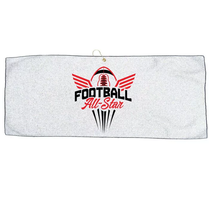 Football All-Star Team Jersey Logo Large Microfiber Waffle Golf Towel