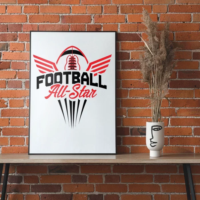 Football All-Star Team Jersey Logo Poster