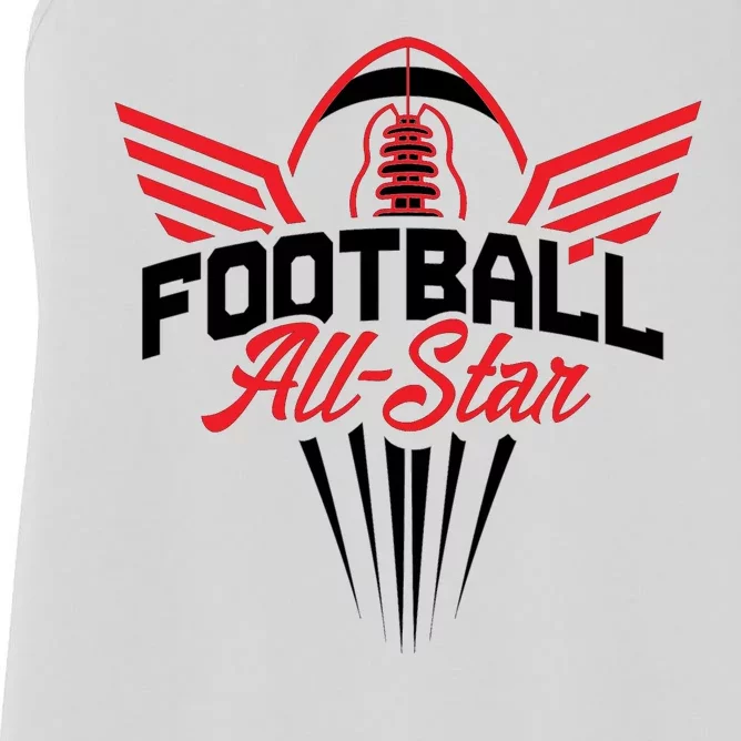 Football All-Star Team Jersey Logo Women's Racerback Tank