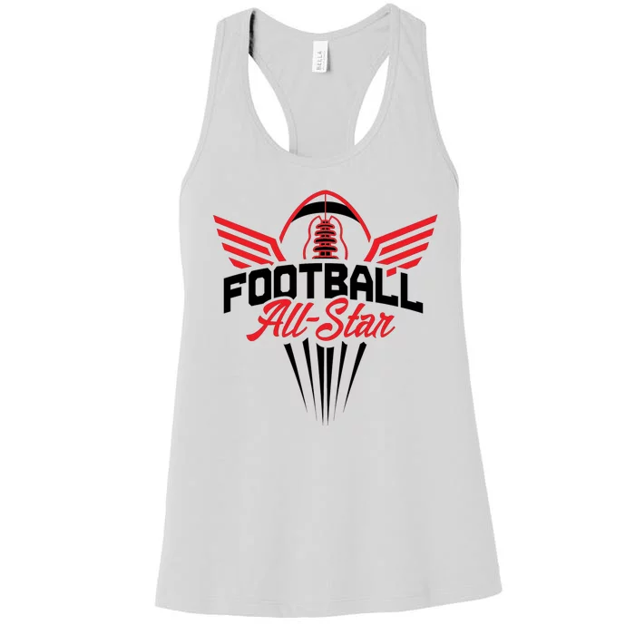 Football All-Star Team Jersey Logo Women's Racerback Tank