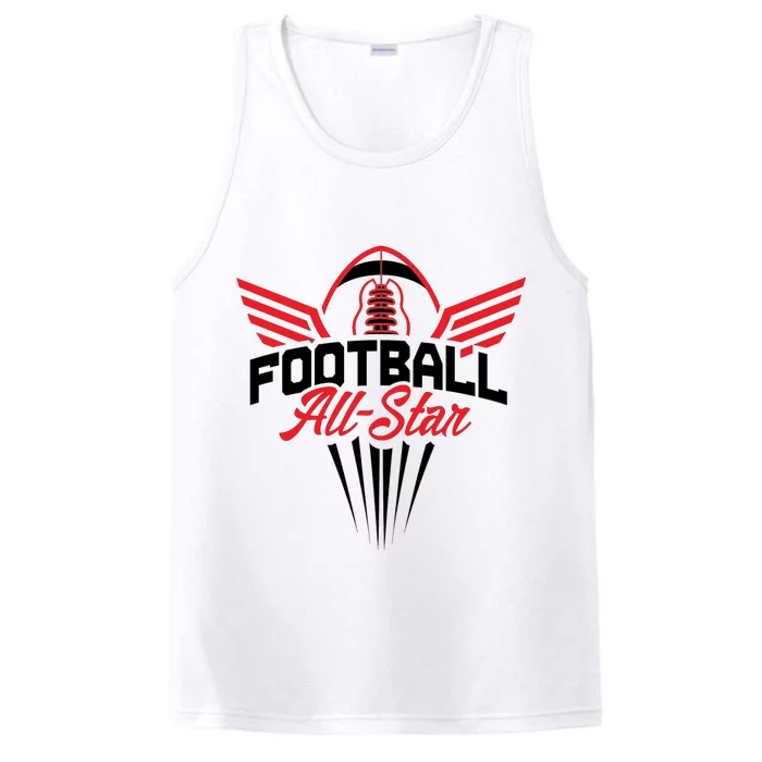 Football All-Star Team Jersey Logo Performance Tank