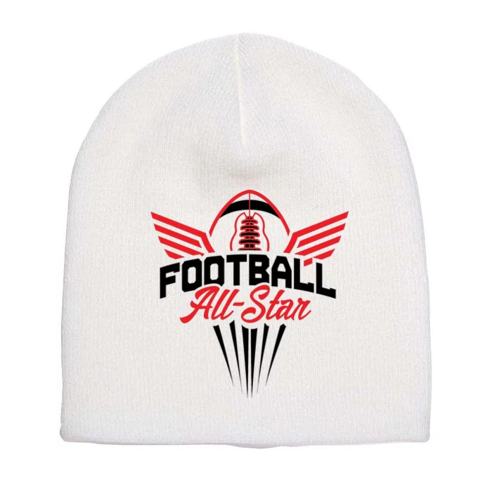 Football All-Star Team Jersey Logo Short Acrylic Beanie