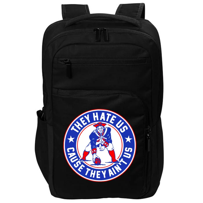 Football Champions They Hate Us Cause They Ain't US New England Impact Tech Backpack