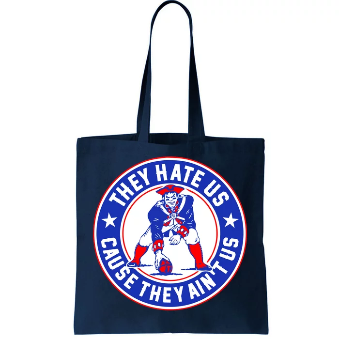 Football Champions They Hate Us Cause They Ain't US New England Tote Bag