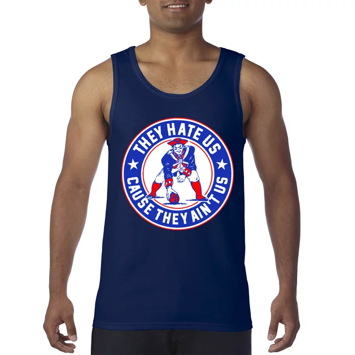 Football Champions They Hate Us Cause They Ain't US New England Tank Top