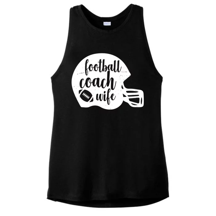 Football Coach Wife Ladies Tri-Blend Wicking Tank