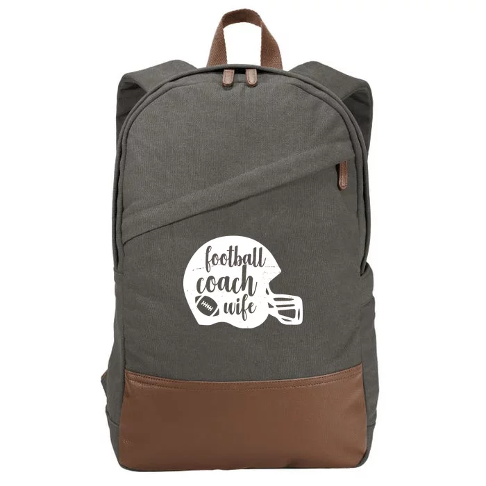 Football Coach Wife Cotton Canvas Backpack