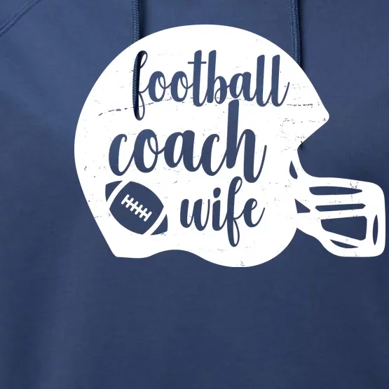 Football Coach Wife Performance Fleece Hoodie