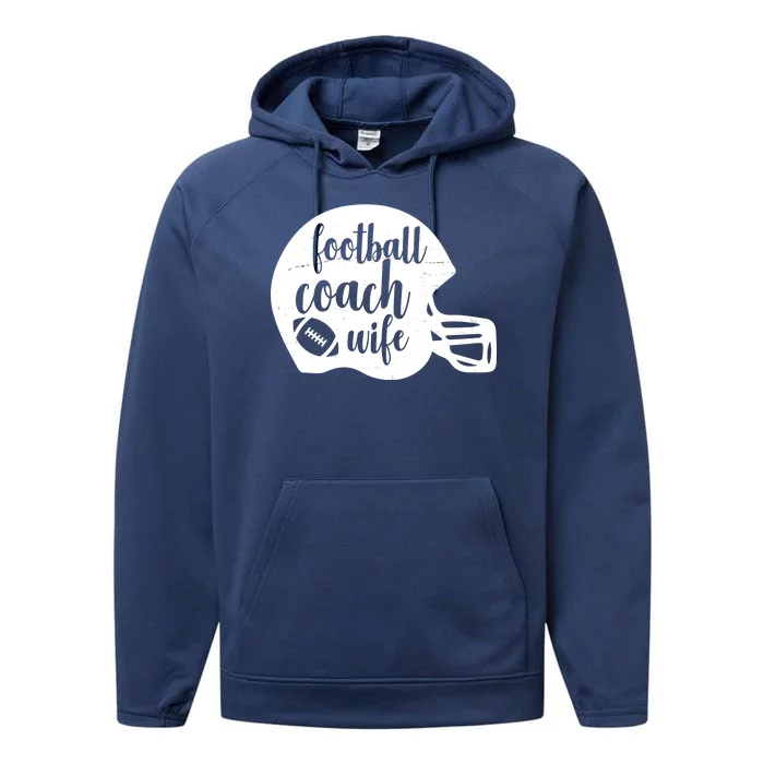 Football Coach Wife Performance Fleece Hoodie