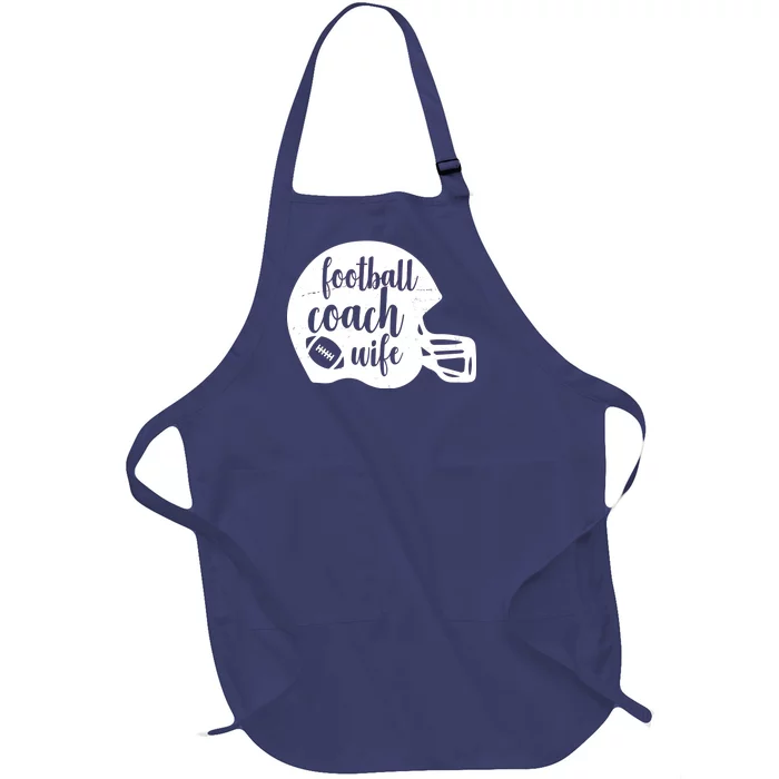 Football Coach Wife Full-Length Apron With Pocket