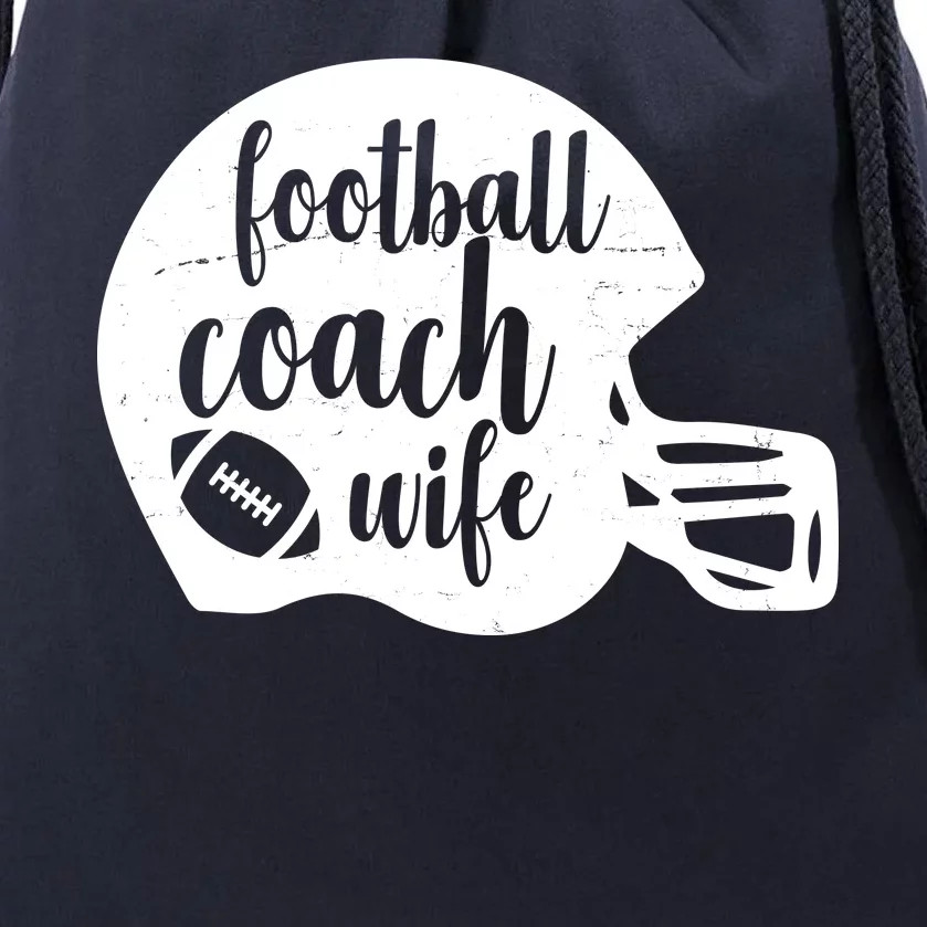 Football Coach Wife Drawstring Bag