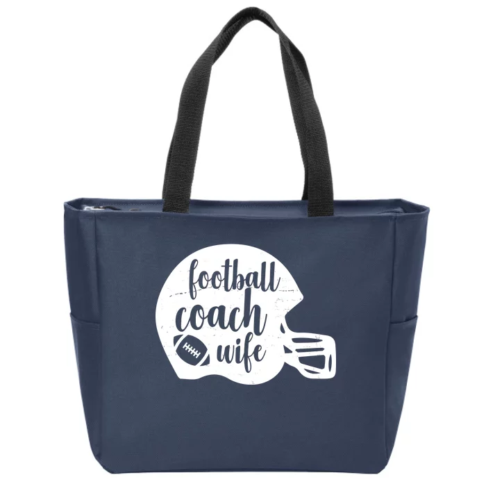 Football Coach Wife Zip Tote Bag