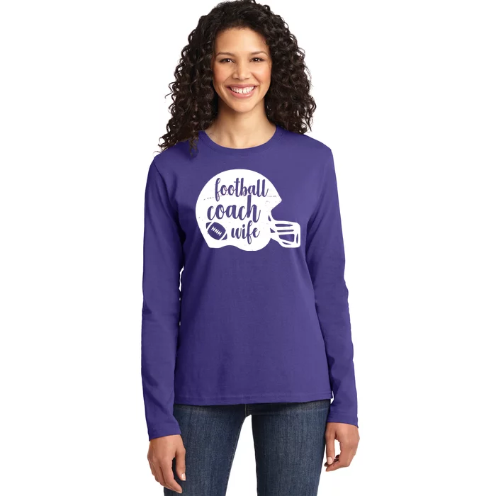 Football Coach Wife Ladies Long Sleeve Shirt