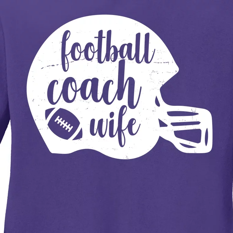 Football Coach Wife Ladies Long Sleeve Shirt