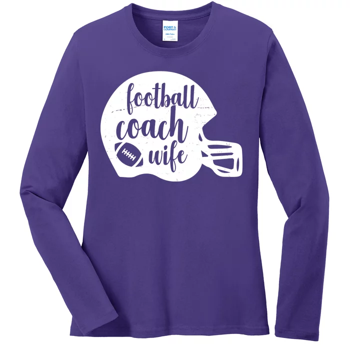 Football Coach Wife Ladies Long Sleeve Shirt