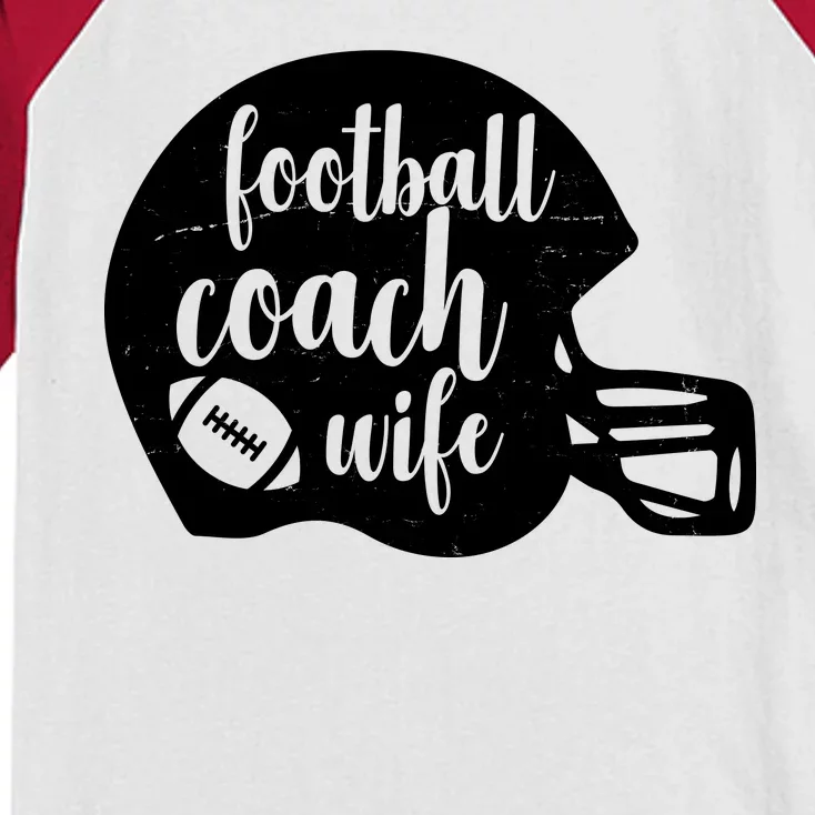 Football Coach Wife Kids Colorblock Raglan Jersey