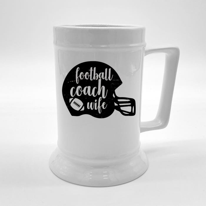 Football Coach Wife Front & Back Beer Stein