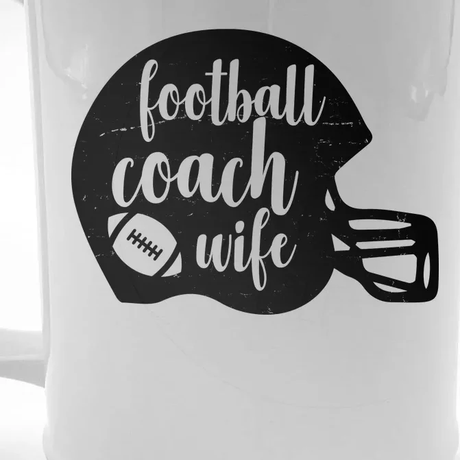 Football Coach Wife Front & Back Beer Stein