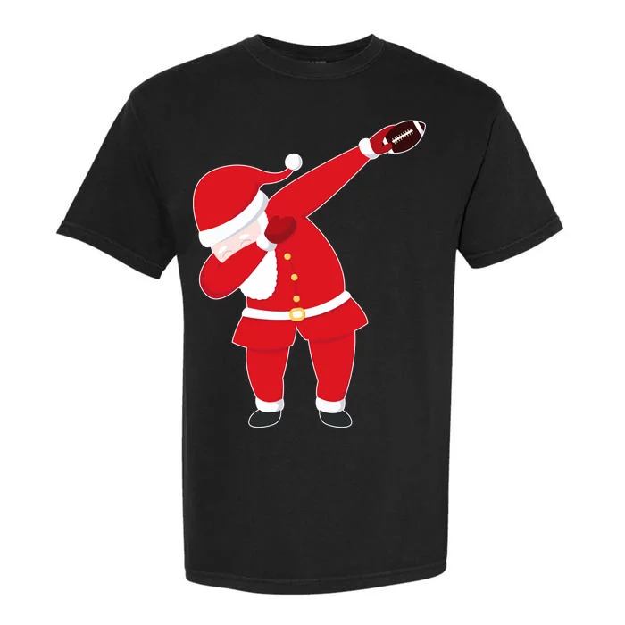 Football Dabbing Santa Garment-Dyed Heavyweight T-Shirt