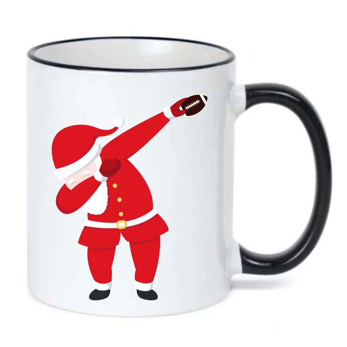 Football Dabbing Santa Black Color Changing Mug