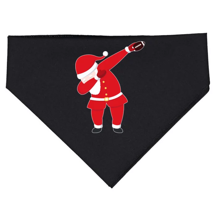 Football Dabbing Santa USA-Made Doggie Bandana