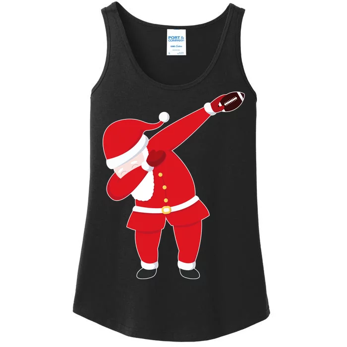 Football Dabbing Santa Ladies Essential Tank