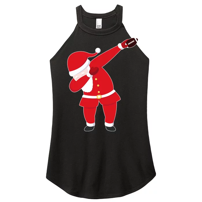 Football Dabbing Santa Women’s Perfect Tri Rocker Tank