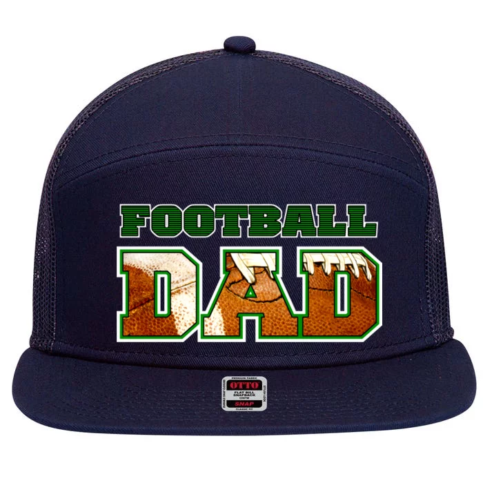 Football Dad Graphic Sports 7 Panel Mesh Trucker Snapback Hat