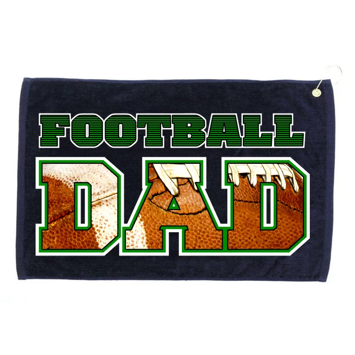 Football Dad Graphic Sports Grommeted Golf Towel