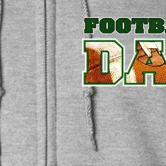 Football Dad Graphic Sports Full Zip Hoodie