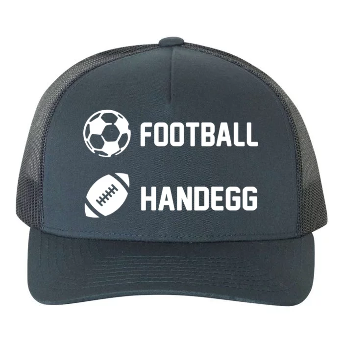 Football Handegg Soccer Yupoong Adult 5-Panel Trucker Hat