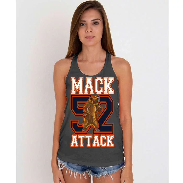 Football Mack Attack 52 Women's Knotted Racerback Tank