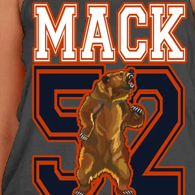 Football Mack Attack 52 Women's Knotted Racerback Tank