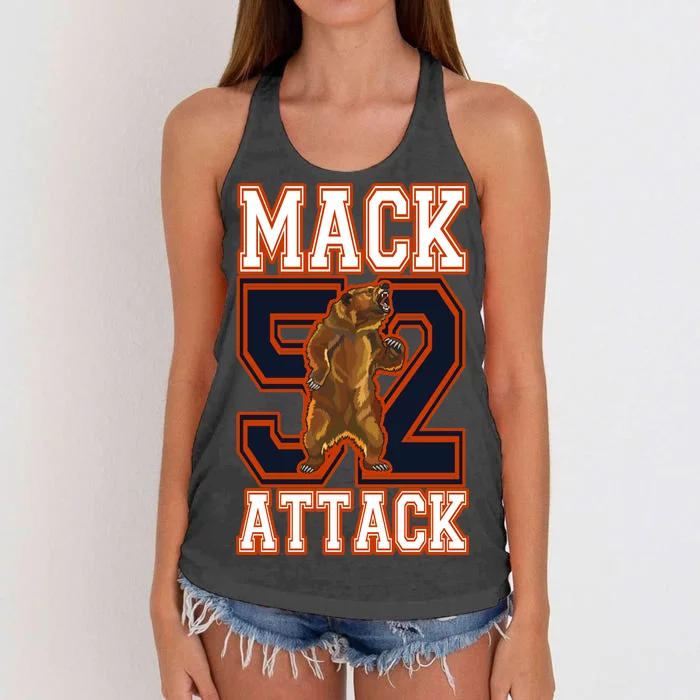 Football Mack Attack 52 Women's Knotted Racerback Tank