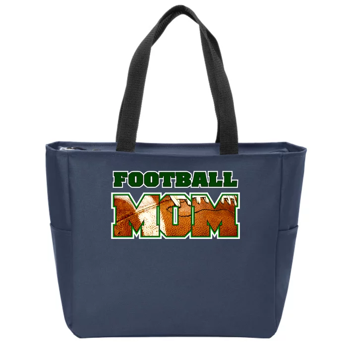 Football Mom Zip Tote Bag