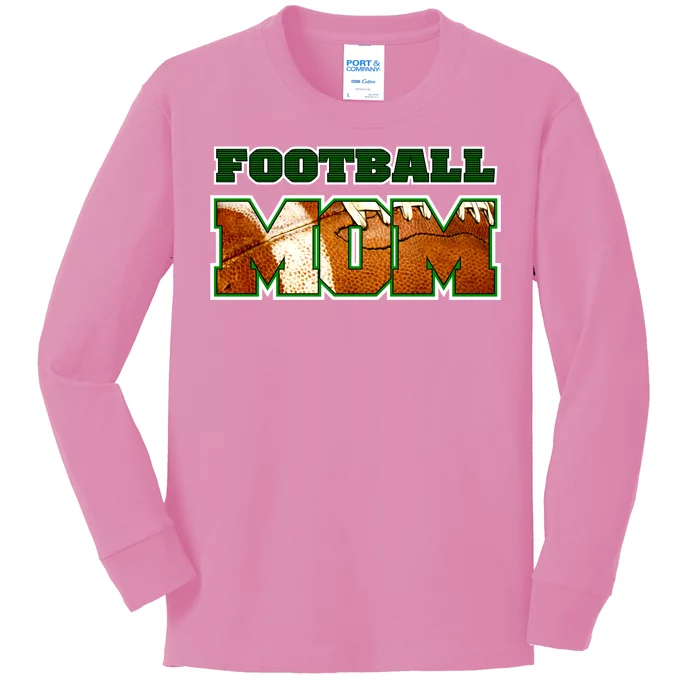 Football Mom Kids Long Sleeve Shirt