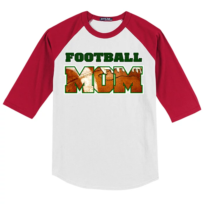 Football Mom Kids Colorblock Raglan Jersey