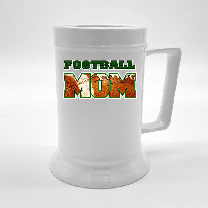 Football Mom Front & Back Beer Stein