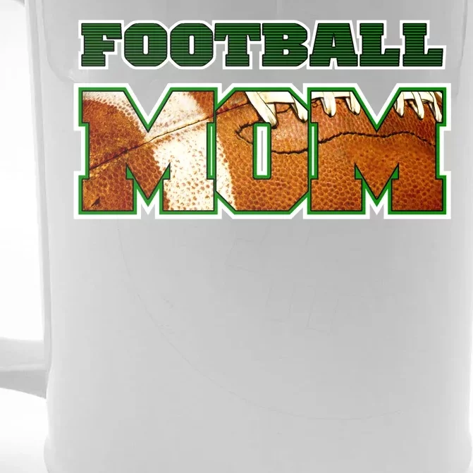 Football Mom Front & Back Beer Stein