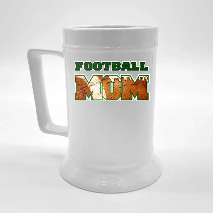 Football Mom Front & Back Beer Stein