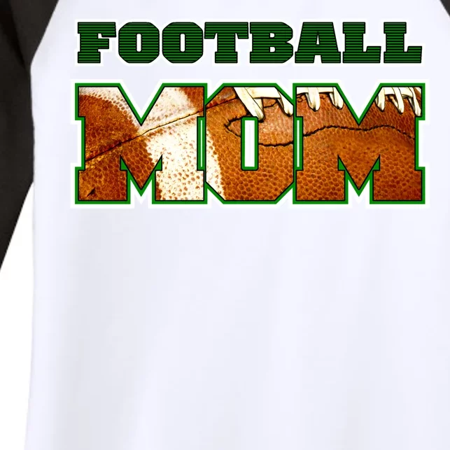 Football Mom Women's Tri-Blend 3/4-Sleeve Raglan Shirt