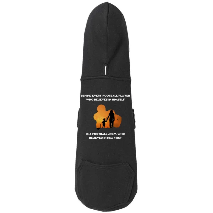 Football Mom Behind The Scenes Doggie 3-End Fleece Hoodie