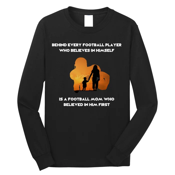 Football Mom Behind The Scenes Long Sleeve Shirt