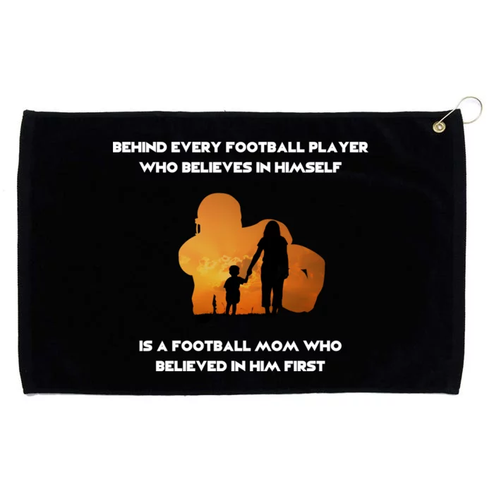 Football Mom Behind The Scenes Grommeted Golf Towel