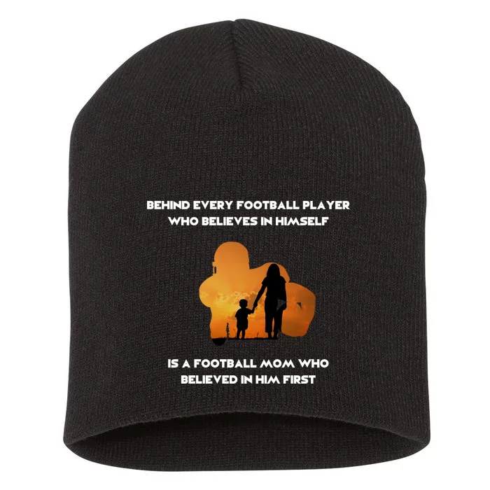 Football Mom Behind The Scenes Short Acrylic Beanie